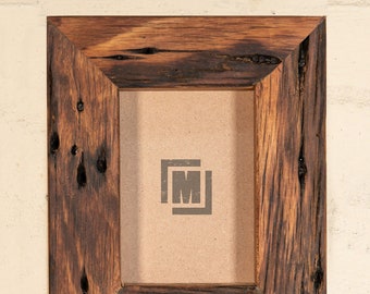 6" x 8" Recycled Wooden Photo Frame - Chunky Oiled Style. Eco friendly, Australia made.