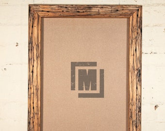 A2 Recycled Wooden Photo Frame - Chunky Oiled Style Sustainable Picture frame Australia, handmade.