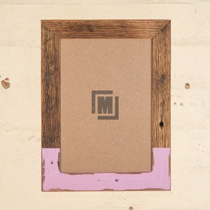 Pink Violet - Two Tone Recycled Wooden Photo Frame in various sizes, Australia Made