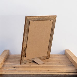 A4 Size Recycled Wood Photo Frame Original Oiled Style. Handmade in Australia from sustainable Victorian Ash timber. Hardwood frame. image 5