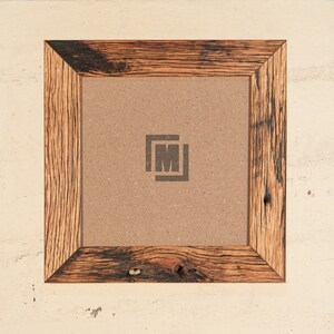 Honey brown recycled wooden photo frames.