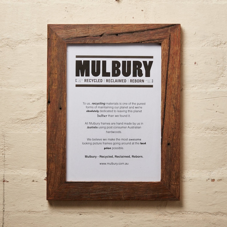 Sustainable picture frames Melbourne. 
Upcycled homeware.