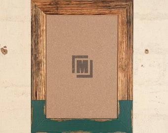 GREEN - Two Tone Recycled Wooden Photo Frame in various sizes, Australia Made