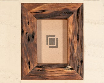 Rustic Recycled Wooden Photo Frame - Chunky Oiled Style. Australian made from upcycled wood, Various Sizes such as 7 x 5, A5, 8 x 10, A4, A3