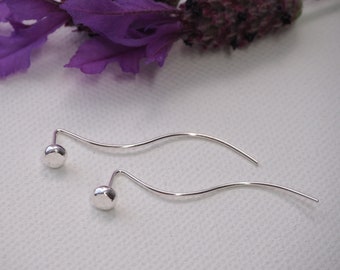silver studs, hammered silver stud earrings, unusual earrings, modern minimalist design, silver earrings studs, handmade by arc jewellery UK