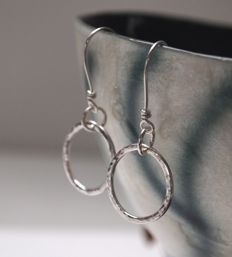 Silver Hoop Earrings Sterling Silver Hoops Hoop Earrings Etsy