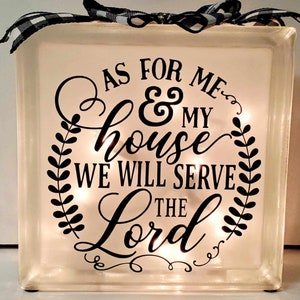 Glass Block, Glass Block Lights, Glass Cube, Inspirational Gift