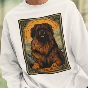 The Leonberger Tarot Card Sweatshirt, Leonberger Sweatshirt, Leonberger Owner Gifts Sweater Jumper