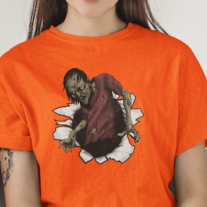 Halloween tshirt Zombie tshirt, Halloween Zombie Shirt, Halloween Monster Shirt Zombie Halloween T-shirt Gift Halloween Tee