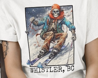 Whistler British Columbia Ski Shirt Ski Tshirt Skiing BC Canada Shirt