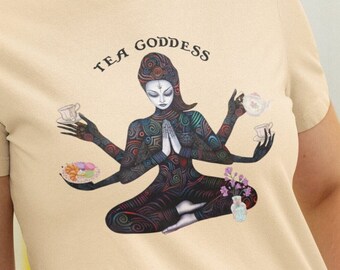 Tea Shirt, Tea Goddess T-shirt, Tea Party Shirt Tea Lover Gifts For Tea Lover Tee