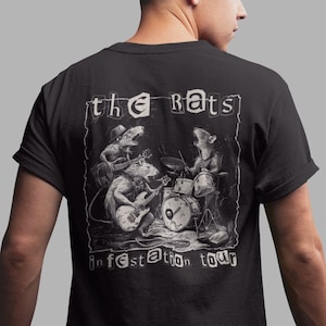 Rat Shirt, The Rats Infestation Tour Shirt BACK PRINT, Rat Lover T-shirt Rats Gift