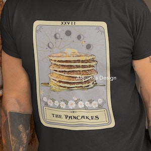 Camicia per pancake, camicia per carte dei tarocchi Pancakes, maglietta per amante dei pancakes, camicia per colazione