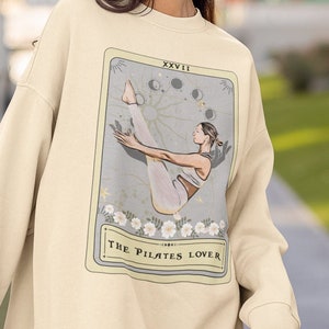 Moletom com cartas de tarô para amantes de pilates, moletom de pilates para amantes de pilates