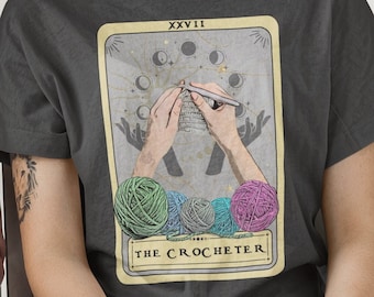 Crocheter Tarot Card Shirt, Crocheter Gift Crochet Lover Gift Crochet Gift For Crocheters Crochet Tarot Shirt Crocheter Shirt