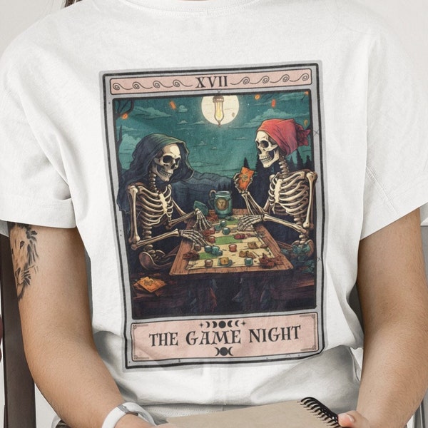 Game Night Shirt, de Game Night Tarot Card Shirt Grappig bordspel Shirt Bordspel minnaar geschenken
