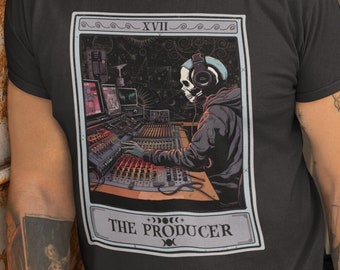 Music Producer Tshirt, The Producer Tarot Card Shirt, Music Recording Studio Gifts Music Producer Gift Audio Engineer T-shirt