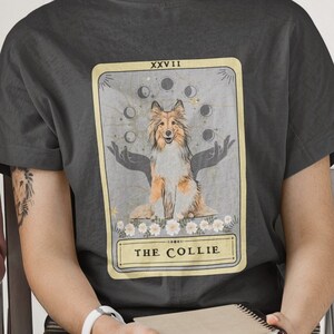 Camisa de collie, camisa de tarô de collie, presente de mãe de collie, presente de proprietário de collie, camiseta de cachorro collie