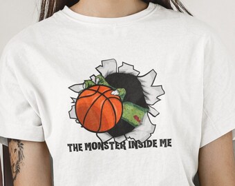 Basketball Halloween Shirt Basketball Shirt, The Monster Inside Me Halloween Basketball tshirt, Halloween Shirt Monster Shirt Monster Hand