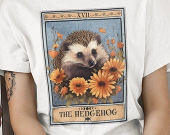 Igel Shirt, das Igel Tarot Karten Shirt, Igel Liebhaber Shirt Igel Mutter Geschenke Stachelschwein