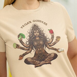 Vegan Goddess Vegan Shirt, Gift For Vegan Woman, Vegetable Lover T-shirt Vegetarian Gifts Tofu Veggies T-shirt Vegan Gifts