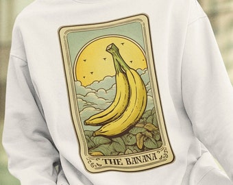 Bananen-Sweatshirt, die Bananen-Tarot-Karten-Sweatshirt, Bananen-Liebhaber-Geschenk-Frucht-Sweatshirt