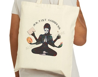 Künstler Tote Bag, Künstler Göttin Tote Bag Maler Tote Bag 15 "x 16" Maler Künstler Canvas Tasche Zeichnung Tote Bag