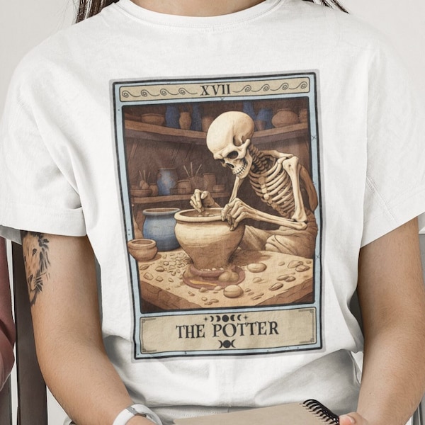 Keramik Shirt, The Potter Tarot Karte Shirt, Keramik-Liebhaber-Geschenk-Potter-Shirt