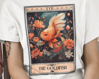 Goldfish Shirt The Goldfish Tarot Card Shirt Goldfish T-shirt Fish Lover Gifts