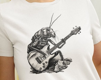 Bassist Cockroach Shirt, Bass Player Cockroach Shirt, Bass Guitar Player Gifts Bassist Gift Bass Guitar Player Shirt
