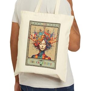 Sacola da criatividade, a sacola do cartão de tarô da criatividade sacola do artista 15 &quot;x 16&quot; saco de lona do pintor saco tote do escritor