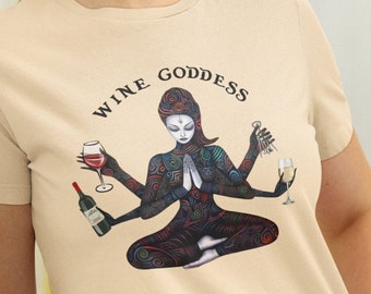 Wine Goddess Wine Shirt, Wine Lover Gifts for Woman Wine Lovers, Red Wine T-shirt Wine Tasting Tee Wine Gift