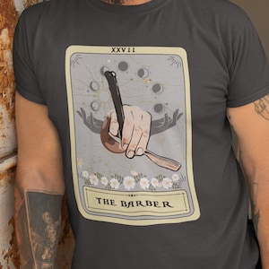 Barber Shirt, The Barber Tarot Card Shirt, Funny Barber Gifts