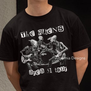 Area 51 Tour T-Shirt: Alien Band Conspiracy Theory Tee