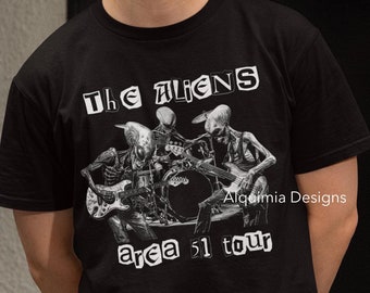 Area 51 Tour T-Shirt: Alien Band Conspiracy Theory Tee