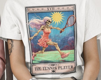 Tennisshirt, tennisspeler Tarot Card Shirt, Tenniscadeaus voor tennisspeler