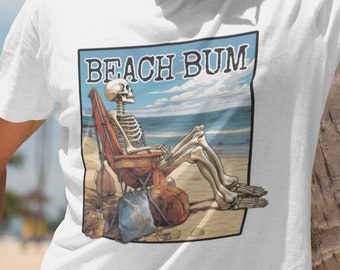 Camisa de playa Bum Camisa de vacaciones en la playa Regalos para amantes de la playa Camisa de playa