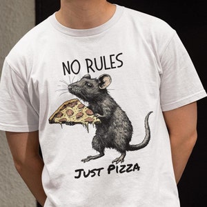 Pizza Rat T-shirt: Unisex Cotton Tee
