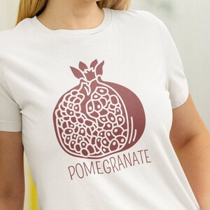 Pomegranate Shirt, Fruit Tshirt, Pomegranate Lover Gifts Gardening Gift Fruit Lover Foodie Shirt