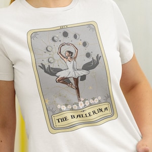 Camisa de cartão de tarô da bailarina, camiseta de dançarina, presente para dançarina, camisa de cartão de tarô de bailarina, camisa de dança, camisa de balé
