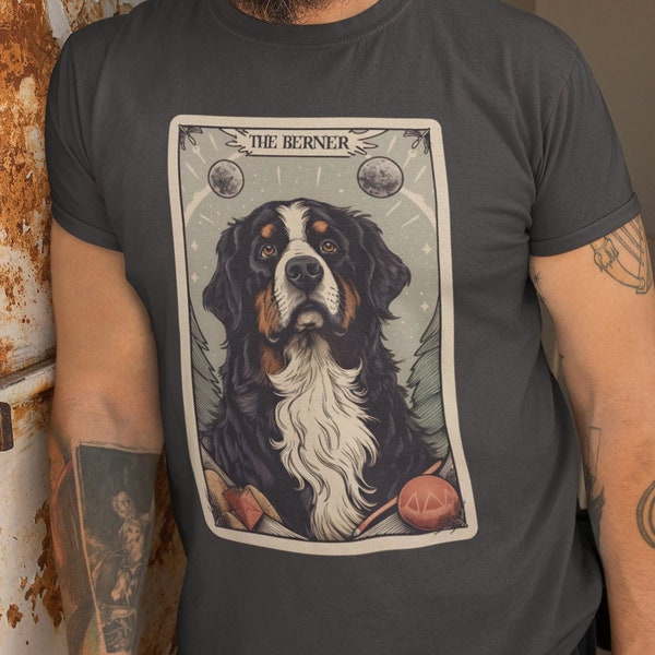 Bernese Mountain Dog Shirt, The Berner Tarot Card Shirt Bernese Dog Mom Gift