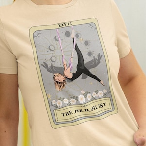 Aerialist Shirt, The Aerialist Tarot Card Shirt, Aerial Yoga T-shirt Aerial Hammock Lover Gifts for Aerialist, Aerial Dance Tee