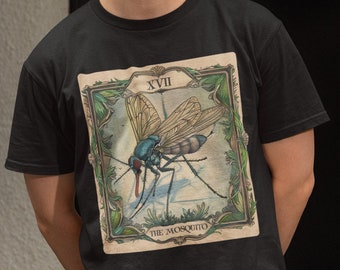 Mosquito Tarot Card T-Shirt: Unisex Insect Tee