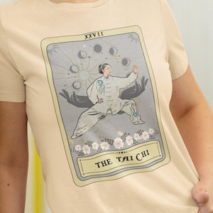 La camisa de la carta del tarot de Tai Chi, camisa de Tai Chi, ideas de regalos para amantes de Tai Chi Camiseta de Tai Chi Regalo maestro de Tai Chi