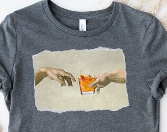 Old Fashioned Cocktail Shirt, The Creation Of Old Fashioned Cocktail TShirt, Old Fashioned Shirt, Bachelorette Party Shirt, Drinking shirt