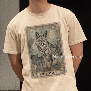 Koyote Shirt, das Koyote Tarot Karte Shirt Koyote T-Shirt Geist Tier