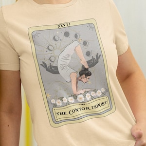 La camisa de la carta del tarot contorsionista, camiseta contorsionista camisa de circo camisa de gimnasta regalos de contorsionistas