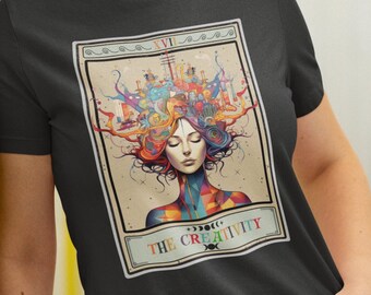 La creatividad Tarot Tarjeta Camisa Artista Camisa Pintor Camiseta Escritor tee Arte Maestro Regalos Creativos