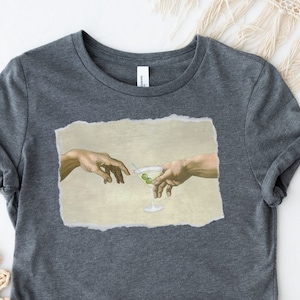 Dry Martini T Shirt, The Creation Of Martini Shirt, Dirty Martini Shirt Martini Lovers Gift Funny Cocktail Shirts, Martini Tshirt