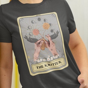 Knitter T Shirt The Knitter Tarot Card Shirt, Knitters Pride Tshirt Gift for Knitter shirt Knitter Gift for Knitter, Knitters Gift